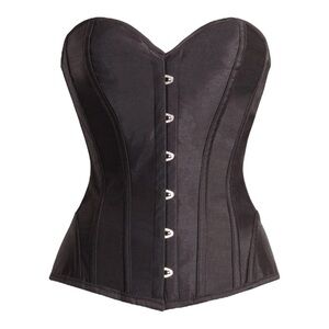 NWOT Corset Story Black Satin Overbust Corset Size UK 6 US 4